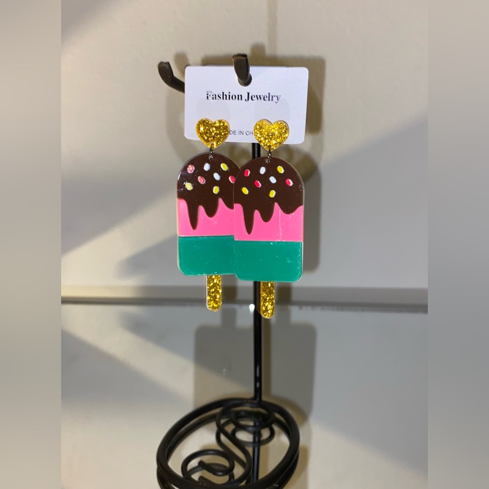 Popsicle earrings!